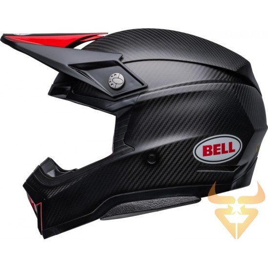 Capacete Bell Moto-10 Spherical Satin / Gloss Black / Red