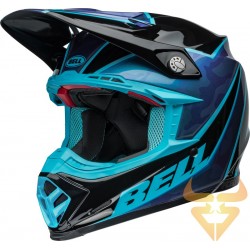 Capacete Bell Moto-9S Sprite Gloss Black / Blue