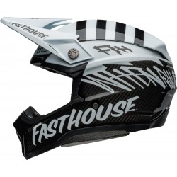 Capacete Bell Moto-10 Spherical Fasthouse Mod Squad Gloss White / Black