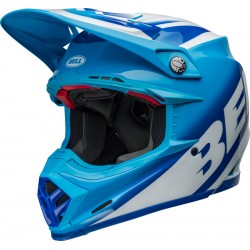 Capacete Bell Moto-9S Flex Rail Gloss Blue / White