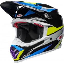 Capacete Bell Moto-9S Flex Pro Circuit 24 Gloss Black / Blue