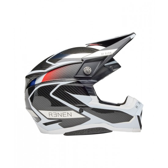Capacete Bell Moto-10 Spherical Mips Fasthouse Renen Raycon Matte Gloss Black / White Capacete Bell Moto-10 Spherical Mips Fasthouse Renen Raycon Matte Gloss Black / White