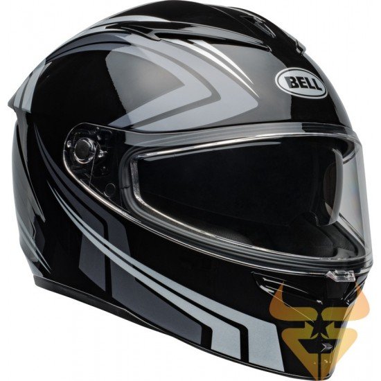Capacete Bell Lithium Jetstream Gloss Black / Silver Capacete Bell Lithium Jetstream Gloss Black / Silver