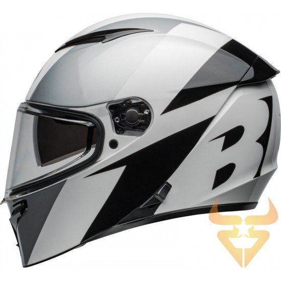Capacete Bell Lithium Shear Gloss Silver / White Capacete Bell Lithium Shear Gloss Silver / White