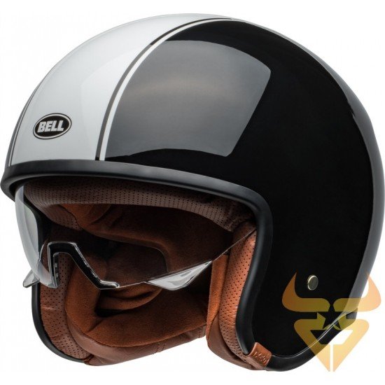 Capacete Bell TX501 Rally Gloss Black / White Capacete Bell TX501 Rally Gloss Black / White