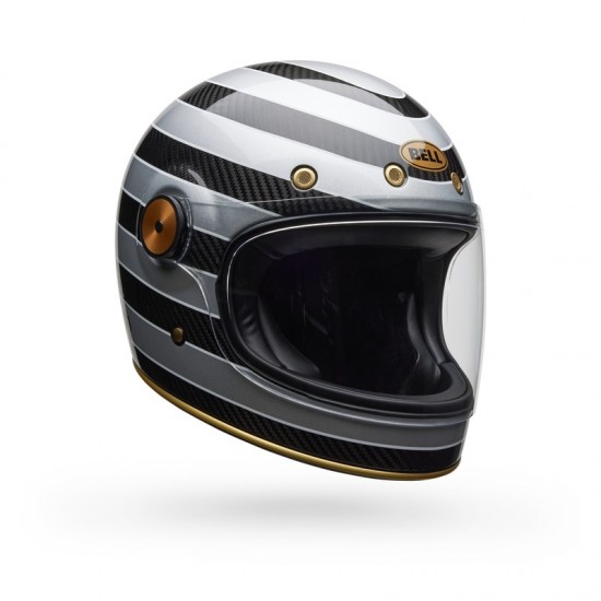 Capacete Bell Bullitt GT Carbon RSD Temple Gloss Black / Silver Capacete Bell Bullitt GT Carbon RSD Temple Gloss Black / Silver