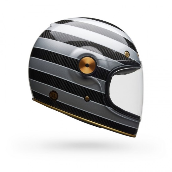 Capacete Bell Bullitt GT Carbon RSD Temple Gloss Black / Silver Capacete Bell Bullitt GT Carbon RSD Temple Gloss Black / Silver