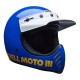 Capacete Bell Moto-3 Classic Gloss Blue Capacete Bell Moto-3 Classic Gloss Blue
