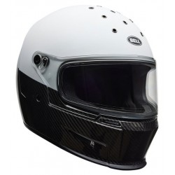Capacete Bell Eliminator Carbon Diverge Matte / Gloss White / Black
