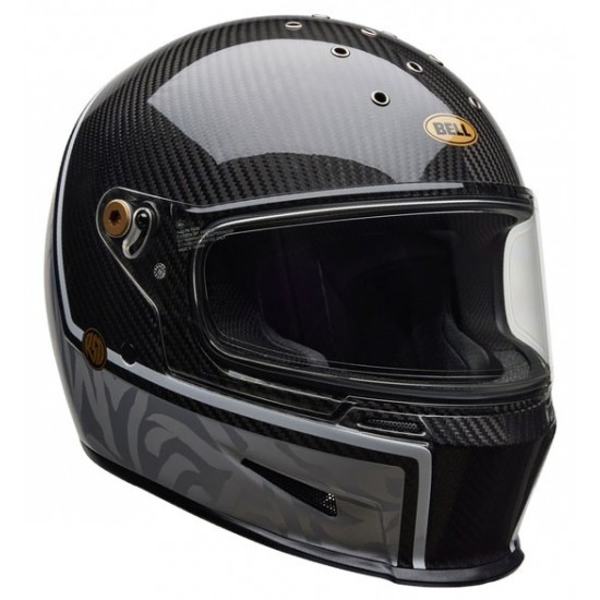 Capacete Bell Eliminator Carbon RSD Journey Satin / Gloss Black / Gray