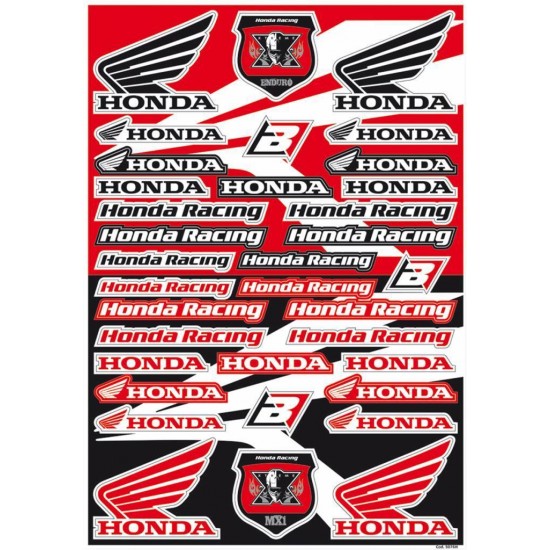 Folha Autocolantes Blackbird Honda Logo