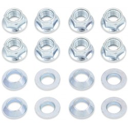 Kit Porcas Cromadas Com Anilhas Conicas Jante Atv - Aço