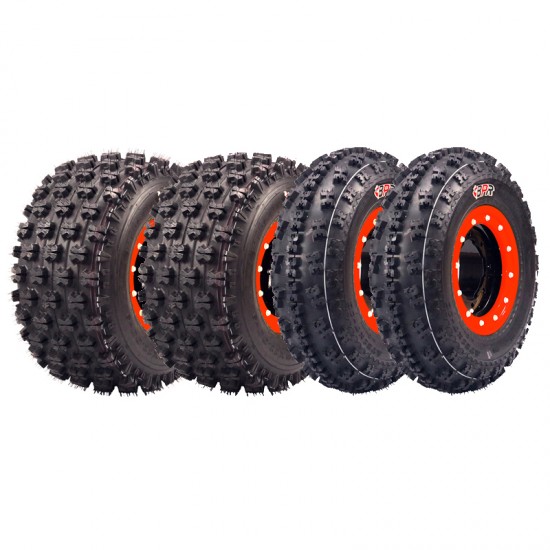 Kit Pneus Quad Todo Terreno BPR 22x7-10 / 20x10-9 Frente e Trás