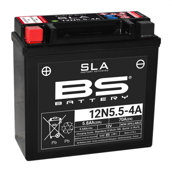 Bateria Bs Battery 12N5.5-4A SLA