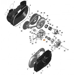 Retentor de Mola do CVT Original 420427211 Can-Am Maverick X3