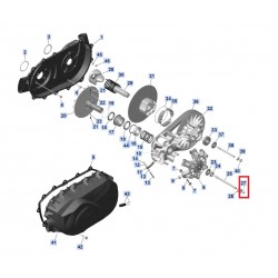 Parafuso Sextavado Variador Primário 420441811 Can Am Renegade 1000