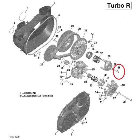 Parafuso para Variador Original 420441990 Can Am Maverick X3