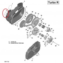 O-ring da Caixa do Variador 420450520 Original Can-Am Maverick X3
