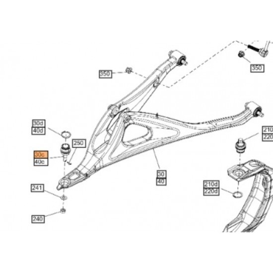 Rotula Triangulo Frontal Inferior 706203084 Can Am Maverick R