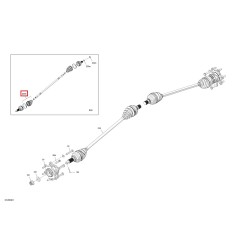 Fole de Transmissão Traseiro 715900929 Can Am Maverick R