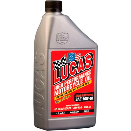 Óleo De Motor Lucas Moto Semi-sintético 10w40