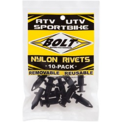 Rebites para Plásticos M8 PRY RIVET (10 / un) BOLT MOTORCYCLE HARDWARE