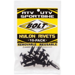 Rebites para Plásticos M6 (10 / un) BOLT MOTORCYCLE HARDWARE