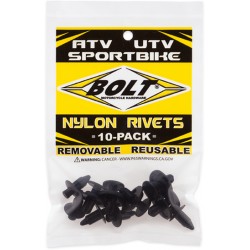 Rebites para Plásticos M7 PUSH & PRY RIVETS (10 / un) BOLT MOTORCYCLE HARDWARE