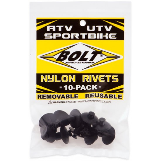 Rebites para Plásticos M8 3-STAGE (10 / un) BOLT MOTORCYCLE HARDWARE