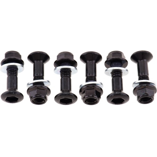 Kit de Parafusos de Cremalheira Pretos | JAPONESAS (6 / un) BOLT MOTORCYCLE HARDWARE