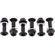Kit de Parafusos de Cremalheira Pretos | JAPONESAS (6 / un) BOLT MOTORCYCLE HARDWARE