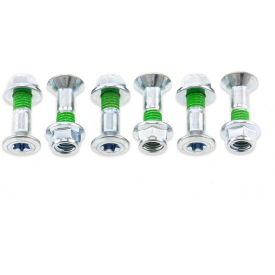 Kit de Parafusos de Cremalheira Cinza | EURO STYLE (6 / un) BOLT MOTORCYCLE HARDWARE KTM