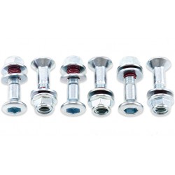 Kit de Parafusos de Cremalheira Cinza | JAPONESAS (6 / un) BOLT MOTORCYCLE HARDWARE