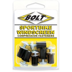 Rebites / Porcas de Viseira + Parafusos (Kit 6 / un) BOLT MOTORCYCLE HARDWARE