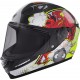 Capacete Criança STRIKE BOOM Vermelho / Amarelo Neon Pérola STORMER