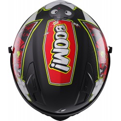 Capacete Criança STRIKE BOOM Vermelho / Amarelo Neon Pérola STORMER