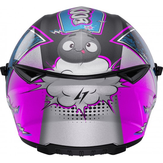 Capacete Criança STRIKE BOOM Azul / Rosa Pérola STORMER
