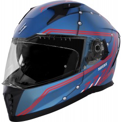 Capacete BLASTER MAVERIK Azul Metal Mate STORMER