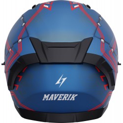 Capacete BLASTER MAVERIK Azul Metal Mate STORMER
