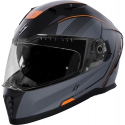 Capacete BLASTER TRON Laranja Neon Metal Mate STORMER