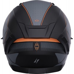 Capacete BLASTER TRON Laranja Neon Metal Mate STORMER