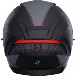 Capacete BLASTER TRON Vermelho Metal Mate STORMER