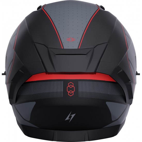 Capacete BLASTER TRON Vermelho Metal Mate STORMER