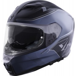 Capacete ZS 1001 TAKEN Cinza / Prata Metal Mate STORMER
