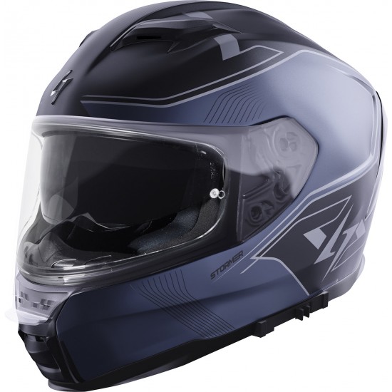 Capacete ZS 1001 TAKEN Cinza / Prata Metal Mate STORMER