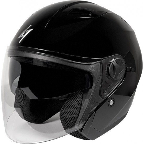 Capacete Jet RECON SOLID Preto Stormer