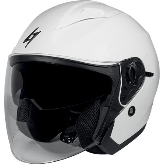 Capacete Jet RECON SOLID Branco Stormer