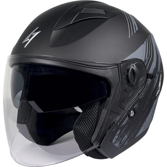 Capacete Jet RECON Cinza Mate Stormer Capacete Jet RECON Cinza Mate Stormer