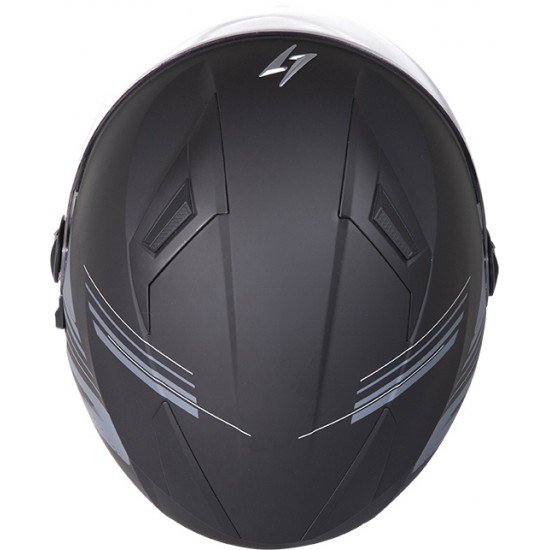 Capacete Jet RECON Cinza Mate Stormer