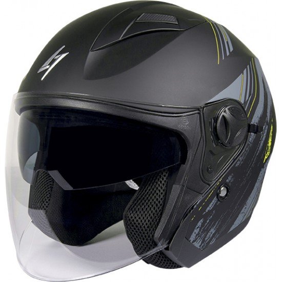 Capacete Jet RECON Amarelo Neon Mate Stormer